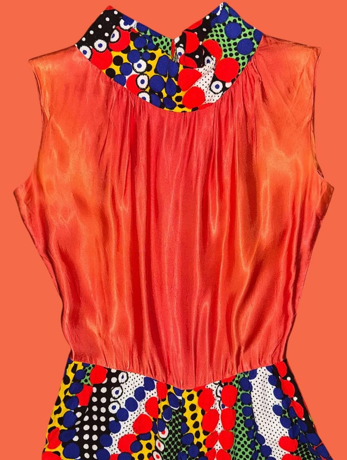 70s Jumpsuit - orange