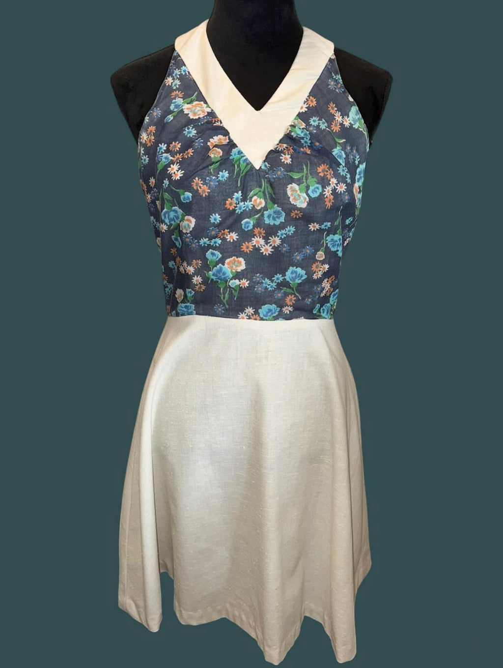 60's two piece halter dress