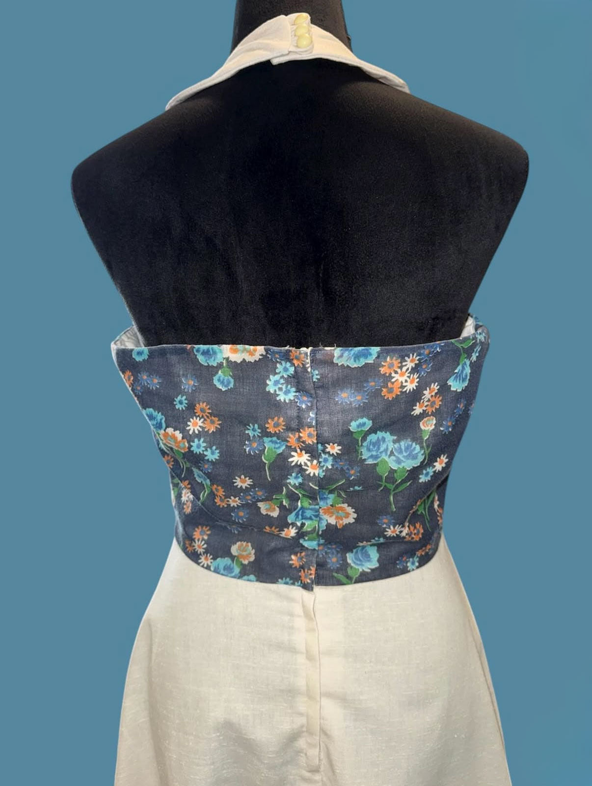 60's two piece halter dress