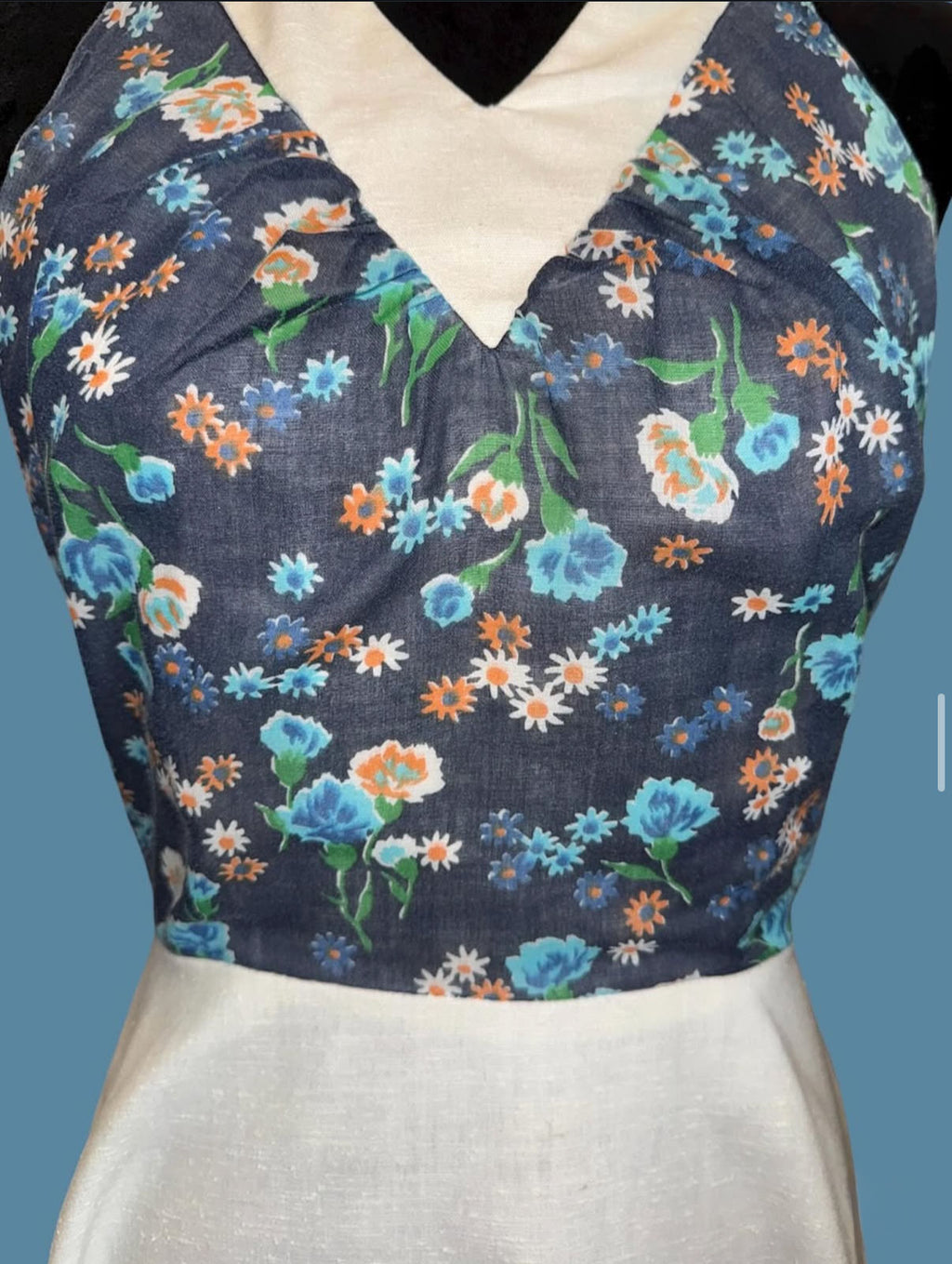 60's two piece halter dress